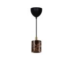 Nordlux Siv Suspension Luminaire Marbre et Métal Brun | 65mm - Convient pour E27
