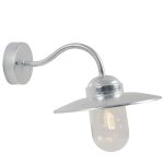 Nordlux Luxembourg Wandlamp Staal en Glas Grijs - Kustgebied | IP54 - Geschikt voor E27