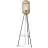 Brilliant Staande Lamp Houtrow Metaal Bamboe Bruin | 450mm - Geschikt voor 1x E27