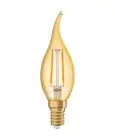 Ledvance Vintage 1906 LED E14 Bougie Dorée 2.5W 220lm - 824 Blanc Très Chaud | Équivalent 22W