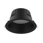 Noxion LED Downlight Hera Diep Inbouw Zwart 21W 2400lm 100D - 827-830-840 CCT | 226mm - Zaagmaat 200mm